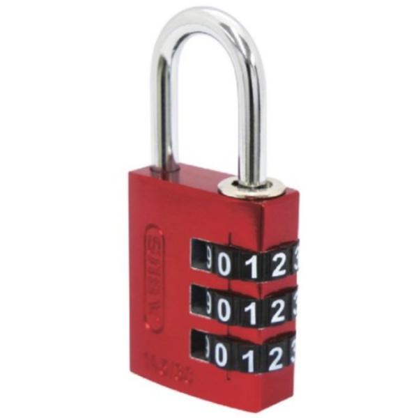 ABUS ナンバー式南京錠 145-BigDシリーズ レッド 取寄品 日本ロックサービス  145-...