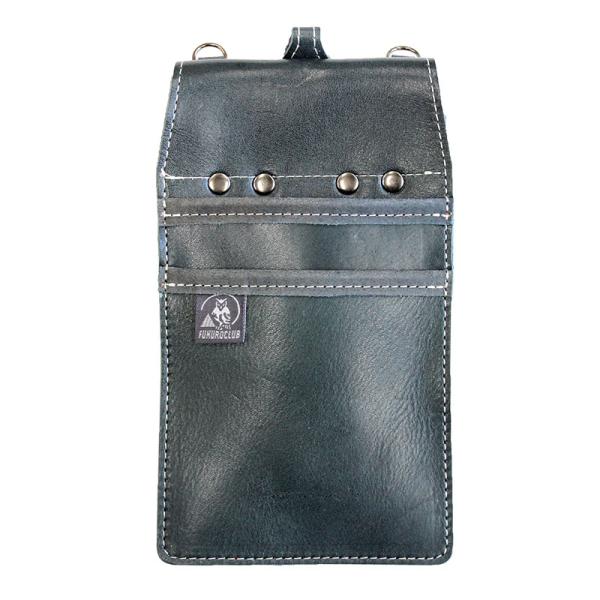 WEB限定 ふくろ倶楽部 PREMIUM オイルヌメ KOBUKUROこぶくろ平型 ネイビー ふくろ...