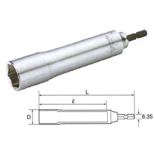 電動ドリル用ソケットロング（呼び寸法19mm） TOP EDS-19L