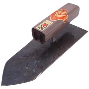 杉田 中塗鏝二分押え(地金)120mm 黒柄 角柄【伝統工芸品】 杉田鏝