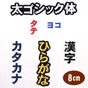 ワッペン アップリケ オーダーワッペン 刺繍 ひらがな 漢字 カタカナ
