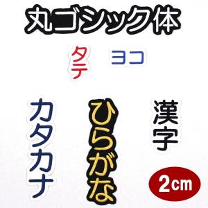 ワッペン アップリケ オーダーワッペン 刺繍 ひらがな 漢字 カタカナ