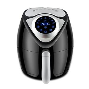 1300W 2.6 + 3.5Lホーム電気エアフライヤータイマースマートタッチスクリーンエアフライヤー機グリル鍋 ガラス蓋付き