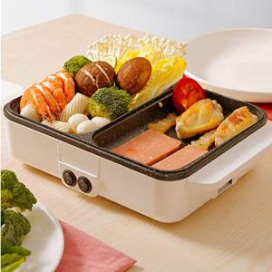 マルチポット焼肉 プレート ポット電気ポットバーベキュー調理ノンスティック調理家庭用ミニ多機能ポット多目的GrillGriddle