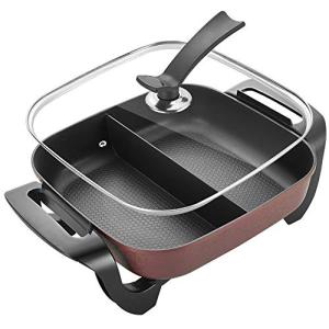 グリルなべ ホットプレート 電気ベーキングパン多機能電気炊飯器 電気フライパン1世帯ベーキングパン