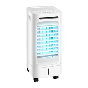 ポータブルエアクーラー 加湿器付き家庭用ポータブルエアクーラー空気清浄機広角調節可能なフロントルーバー