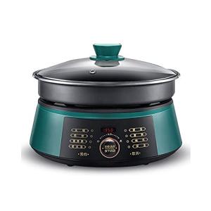 4L多機能電気鍋セパレートデザイン電気炊飯器しゃぶしゃぶノンスティックパン1350W家庭料理用電気グリル