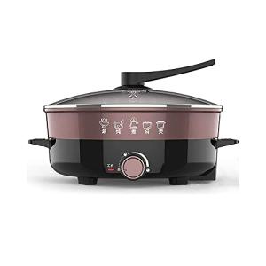 多機能電気炊飯器4.5L電気鍋1500W電気調理鍋温度調節可能なパーティーキャンプ用電気スキル