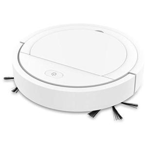 スマート超薄型ロボット掃除機自動掃除機ホームクリーニングツール家事インテリジェントほうき掃除機-白い掃除機