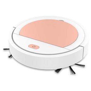 スマート超薄型ロボット掃除機自動掃除機ホームクリーニングツール家事インテリジェントほうき掃除機-ピンク掃除機C