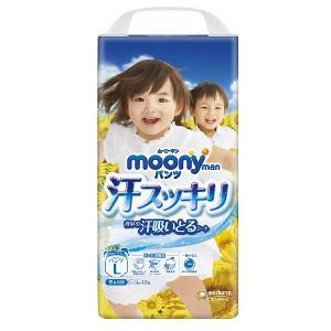 4個セット【送料無料】【アウトレット】4903111106189ムーニーマン汗スッキリ男女共用 Ｌ４２枚