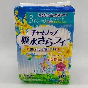 ユニチャーム　チャームナップ吸水さらフィパンティライナー40枚