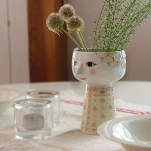 Bjorn Wiinblad Eva Vase soft yellow 花瓶 フラワーベース ビヨン