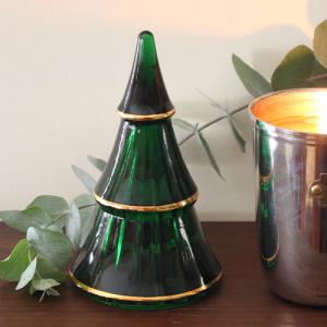 HOLMEGAARD クリスマスツリー グリーン L ガラス 北欧 ホルムガード ツリー クリスマス 数量限定 ギフト