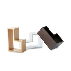 北欧・モダン パズルラック ４pcsセットブラウン カフェ PUZZLE RACK 4pcs set brown / おしゃれ｜arenot