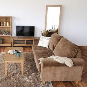 ヴィンテージ風 フローダ LP ソファ ブラウ...の詳細画像4