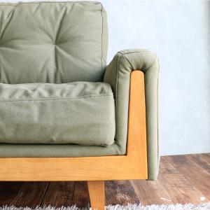 ヴィンテージ風 フローダ US ソファ カーキ...の詳細画像2