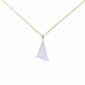 リル ポリゴン トライアングル ネックレス グレー Lilou POLYGON TRIANGLE NECKLACE gray / おしゃれ｜arenot