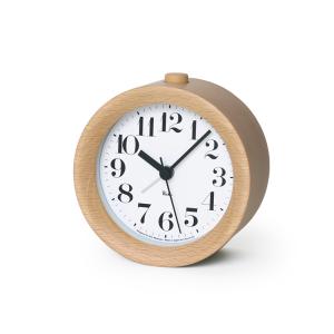 デザインオブジェクト リキ アラームクロック ナチュラル DESIGN OBJECTS  RIKI ALARM CLOCK natural / おしゃれ｜arenot