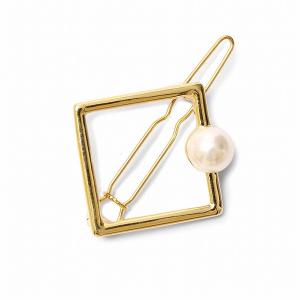 リル フォーム パール ヘアクリップ スクエア Lilou FORM PEARL HAIR CLIP square / おしゃれ｜arenot