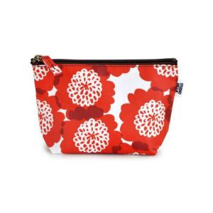 スタジオ ヒッラ ファスナーポーチ クッキア レッド STUDIO HILLA ZIPPER POUCH kukkia red / おしゃれ｜arenot