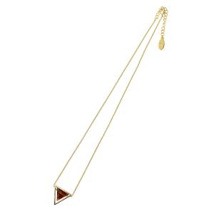 リル アクリル トライアングル ネックレス ブラウン Lilou ACRYL TRIANGLE NECKLACE brown / おしゃれ｜arenot