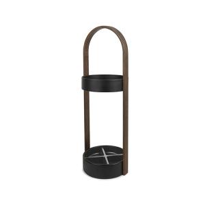 アンブラ ハブ アンブレラスタンド 傘立て ブラック/ウォルナット Umbra HUB UMBRELLA STAND black/walnut / おしゃれ｜arenot