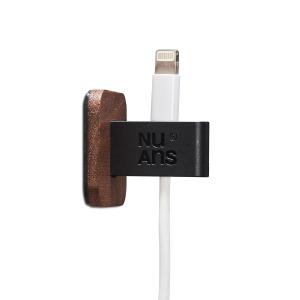 ニュアンス タグキーパー 充電ケーブルホルダー ダークウッド NuAns TAGKEEPER ELASTIC CABLE HOLDER Dark Wood / おしゃれ｜arenot