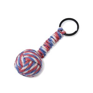 ソーメニーイヤーズ パラコード モンキーノット キーリング トリコロール so many years PARACODE MONKEY KNOT KEY RING tricolore / おしゃれ｜arenot