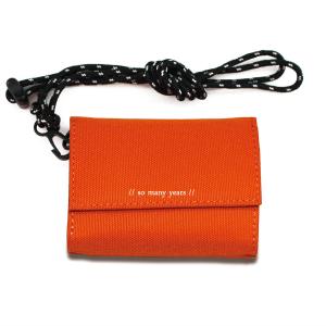 ソーメニーイヤーズ ロゴサイズ新仕様 マイクロ ウォレット キャンバス オレンジ / ミニ財布 so many years MICRO WALLET CANVAS orange / おしゃれ｜arenot