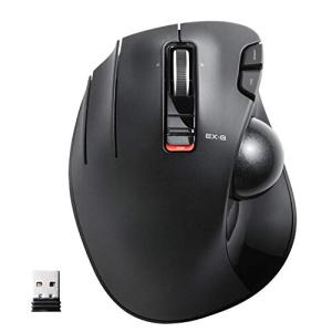 エレコム マウス ワイヤレス (レシーバー付属) トラックボール 左手用 6ボタン ブラック M-XT4DRBK