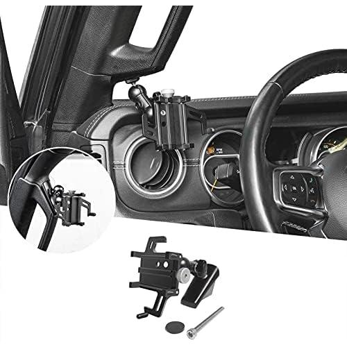 並行輸入品 Hoolcar グラブハンドル 携帯電話ホルダー 調節可能 耐振動 スタビライザー付きス...