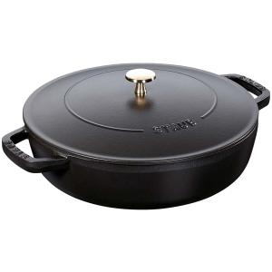 Staub ストウブ ブレイザー ソテーパン 28cm グレー 生涯保証| STAUB