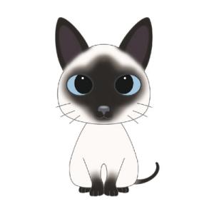 シャム猫 ステッカー 猫ステッカー 猫 ネコ 車 玄関
