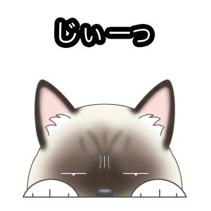 見てま猫ステッカー ラグドール ネコ ステッカー 猫ステッカー