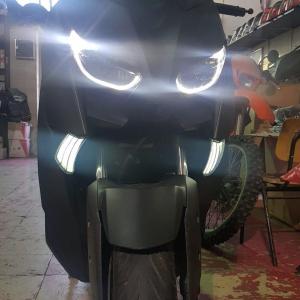 オートバイ XMAX フロント LED ウインカー インジケータ サイドランプ ヤマハ ライトオン 250 XMAX 300 2017 2018