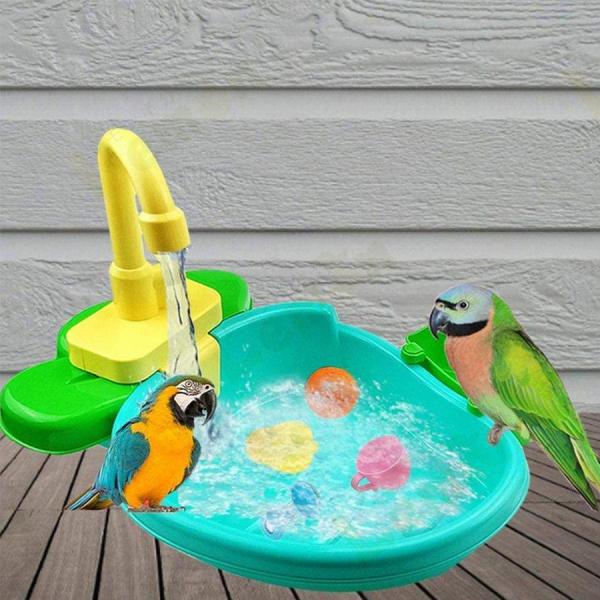 鳥 インコ 水浴び容器 バスタブ 文鳥 小鳥用 水浴び 鳥用シャワー 水浴びケース 鳥浴び容器 自動...