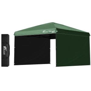 FIELDOOR ワンタッチタープテント 3m×3m 4点ロック/スチール G03専用 サイドシート...