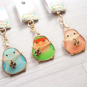 インコ ストラップ インココレクション / 可愛い チャーム付き サザン