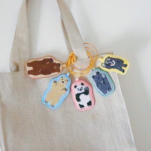 パイン・クリエイト kumagoto スリム 刺繍ポーチ / パンダ クマ