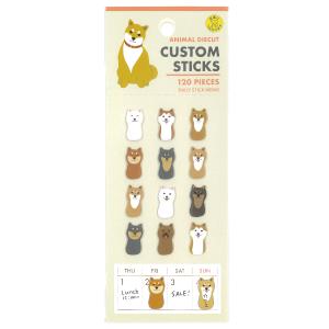 アニマルダイカット ジャパニーズドッグ デイリーふせん