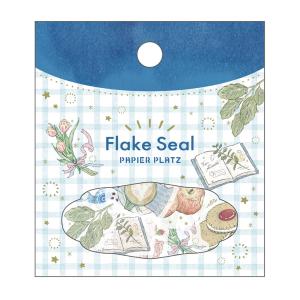 little girly フレークシール 54ピース入 / ガーリー 箔押し 可愛い