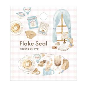 little girly フレークシール 54ピース入 / ガーリー 箔押し 可愛い