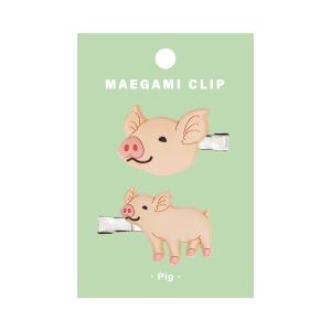 アニマル 前髪クリップ ゾウ / 象 ヘアクリップ 可愛い 動物 ヘア