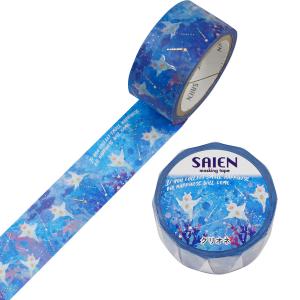 SAIEN 箔押し Marine Life クラゲ 20mm マスキングテープ / 海洋生物