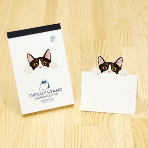 エヌビー社 ふんわか メッセージカード ねこ 10枚入 / 猫 ネコ 可愛い