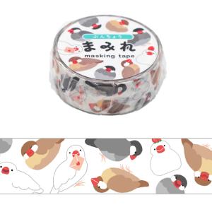 セキセイインコ グッズ マスキングテープ 小鳥 雑貨 マステ ゆめいろ