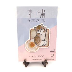mofusand 刺繍 ワッペンシール サメにゃん おやすみ / 2WAY ワッペン