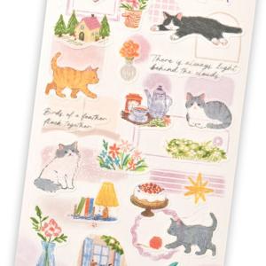 Sticker Fun オーロラシール いちご6列 / イチゴ 苺 デコ 虹色