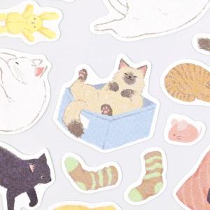 にゃんとも シール大 ねんね / 猫 ネコ 和...の詳細画像1